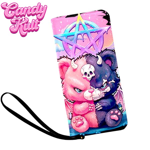 Demonic Bear Fright Candy Long Line Wallet