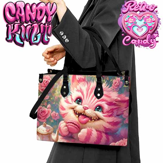 Rose Garden Tea Party Retro Candy PU Leather Crossbody Handbag - Candy Kult - Candy Cult - Cult Candy - Cake High Heels - [product_vendor}