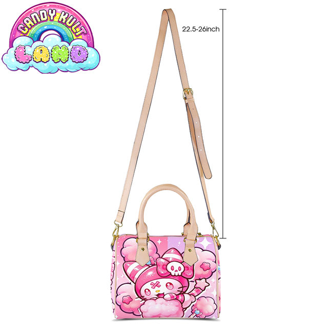 Wishbone Cotton Candy Dream Candy Kult Land Beige Boston Crossbody Handbag