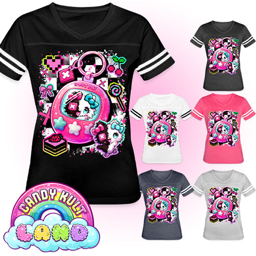 Toxic Kitten Virtual Pet CK Land - Candy Kult Land Women’s Vintage Sport T-Shirt - Candy Kult - Candy Cult - Candy Kult Land - Wishbone - Boo Kitty - Panku - Frosti - Toxic Kitten - Hex-Heart - Cult Candy - Cake High Heels - [product_vendor}