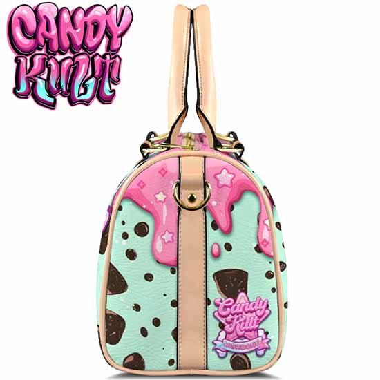 Wishbone Mint Ice Cream Kawaii Candy Beige Boston Crossbody Handbag - Candy Kult - Candy Cult - Cult Candy - Cake High Heels - [product_vendor}