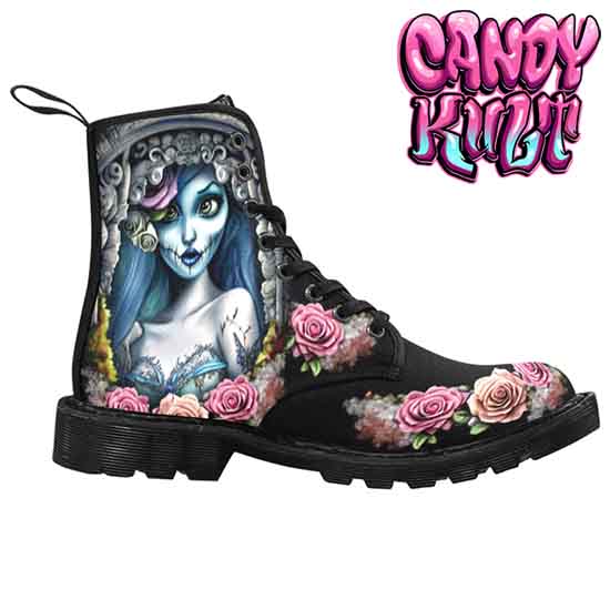 Corpse Bride Waiting For You Men's Candy Kult Boots - Candy Kult - Candy Cult - Candy Kult Land - Wishbone - Boo Kitty - Panku - Frosti - Toxic Kitten - Hex-Heart - Cult Candy - Cake High Heels - [product_vendor}