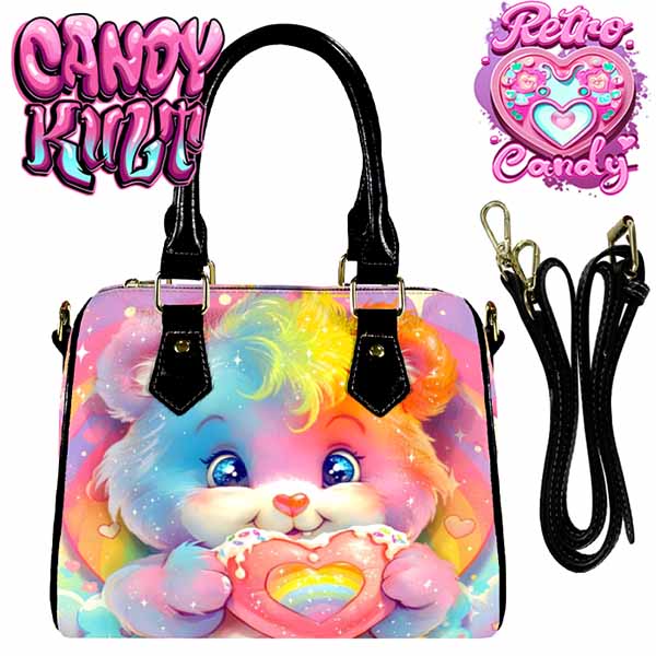 For The Love Of Rainbows Retro Candy Boston Crossbody Handbag - Candy Kult - Candy Cult - Cult Candy - Cake High Heels - [product_vendor}