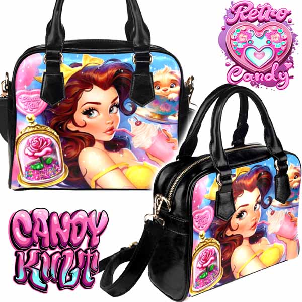 Beauty & The Beast Retro Candy Classic Crossbody Handbag - Candy Kult - Candy Cult - Cult Candy - Cake High Heels - [product_vendor}