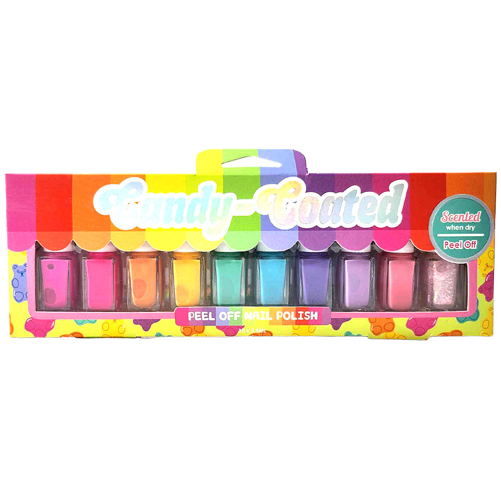 Sweet Shop 10 Pack Peel Off Nail Polish Set - Candy Kult - Candy Cult - Candy Kult Land - Wishbone - Boo Kitty - Panku - Frosti - Toxic Kitten - Hex-Heart - Cult Candy - Cake High Heels - [product_vendor}