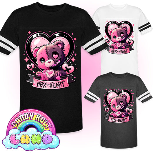 Hex-Heart - Candy Kult Land Men's / Unisex Vintage Sport T-Shirt - Candy Kult - Candy Cult - Candy Kult Land - Wishbone - Boo Kitty - Panku - Frosti - Toxic Kitten - Hex-Heart - Cult Candy - Cake High Heels - [product_vendor}