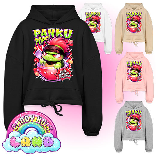 Panku Pops Cereal - Candy Kult Land Women’s Cropped Hoodie
