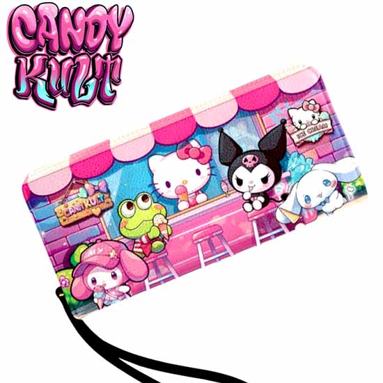 Kitty Ice Cream Shop Kawaii Candy Long Line Wallet - Candy Kult - Candy Cult - Cult Candy - Cake High Heels - [product_vendor}