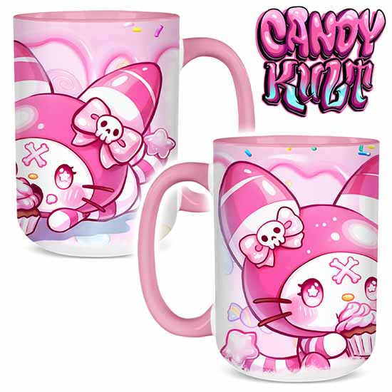 Wishbone Cupcakes Kawaii Candy Large Mug - Candy Kult - Candy Cult - Cult Candy - Cake High Heels - [product_vendor}
