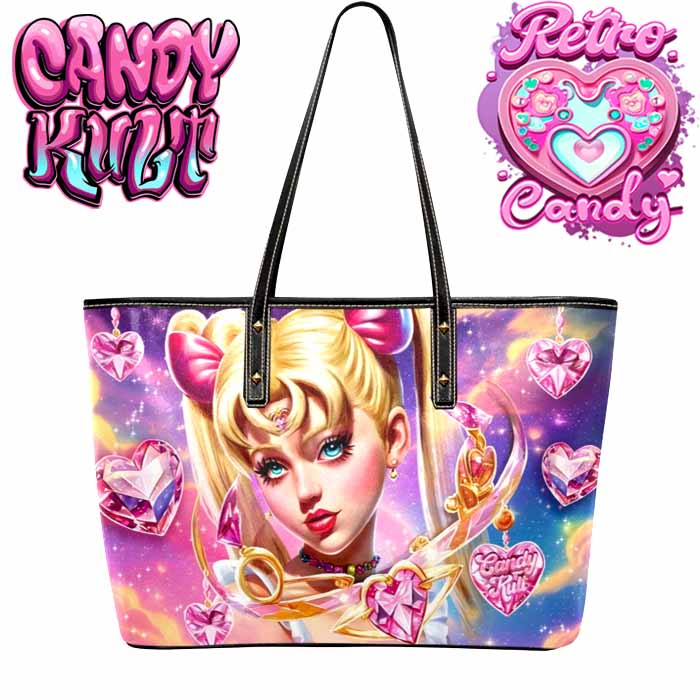 Sailor Scout Retro Candy Large Tote Bag - Candy Kult - Candy Cult - Candy Kult Land - Wishbone - Boo Kitty - Panku - Frosti - Toxic Kitten - Hex-Heart - Cult Candy - Cake High Heels - [product_vendor}