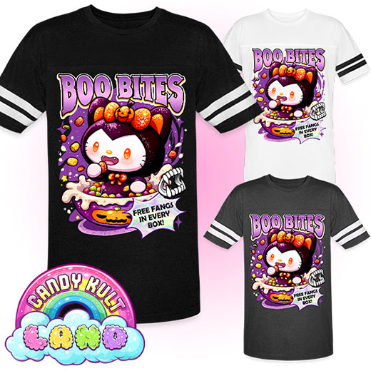 Boo Bites Cereal - Candy Kult Land Men's / Unisex Vintage Sport T-Shirt - Candy Kult - Candy Cult - Candy Kult Land - Wishbone - Boo Kitty - Panku - Frosti - Toxic Kitten - Hex-Heart - Cult Candy - Cake High Heels - [product_vendor}
