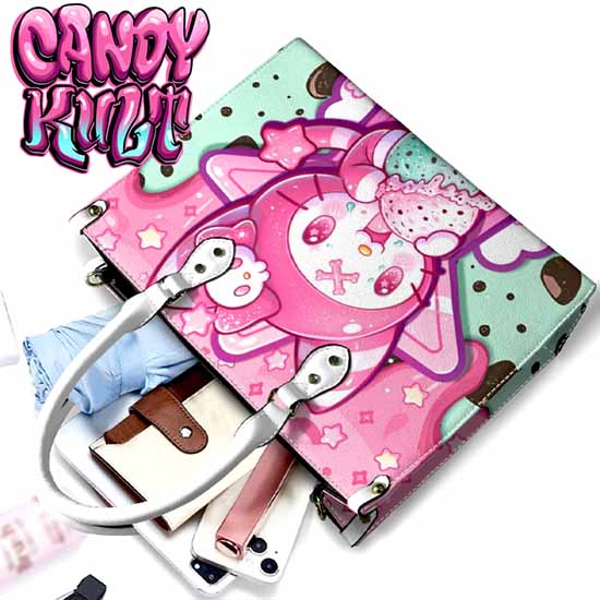 Wishbone Mint Ice Cream Kawaii Candy White PU Leather Crossbody Handbag - Candy Kult - Candy Cult - Cult Candy - Cake High Heels - [product_vendor}