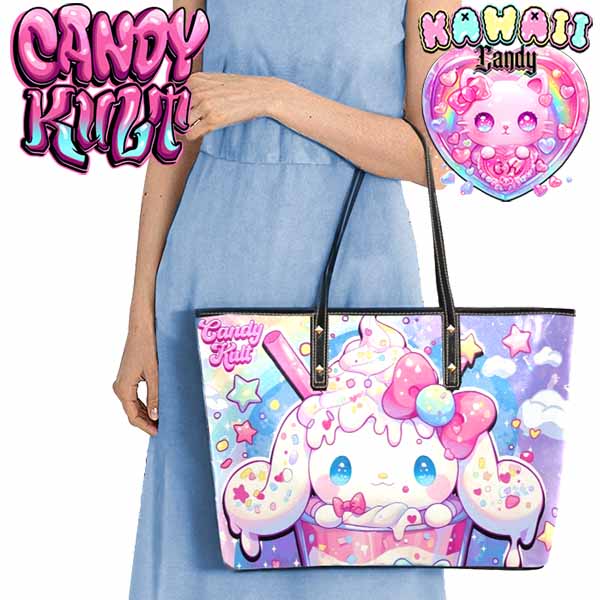 Cloudy Day Milkshake Kawaii Candy Large Tote Bag - Candy Kult - Candy Cult - Cult Candy - Cake High Heels - [product_vendor}
