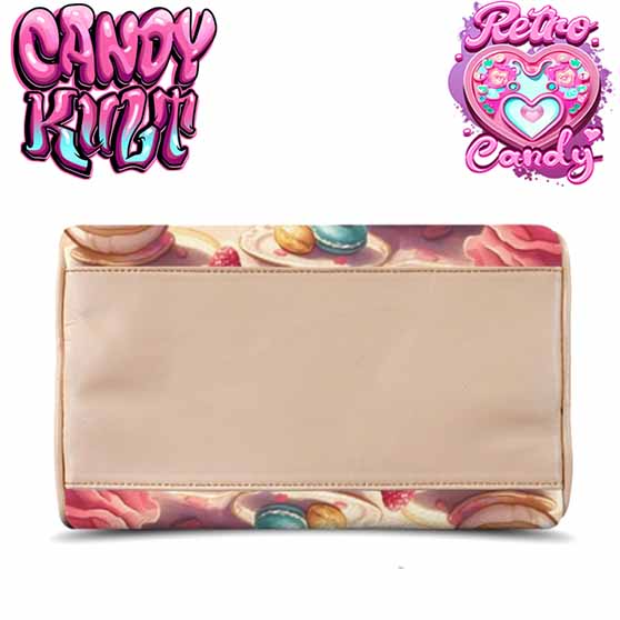Rose Garden Tea Party Retro Candy Beige Boston Crossbody Handbag - Candy Kult - Candy Cult - Cult Candy - Cake High Heels - [product_vendor}