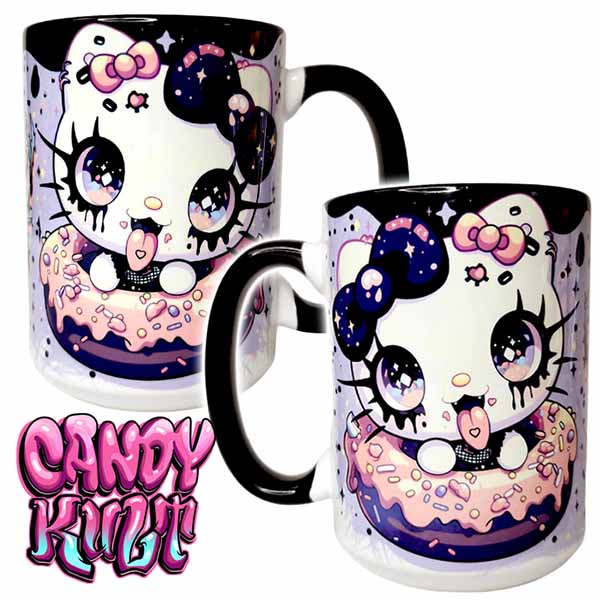 Goth Kitty Kawaii Candy Large Mug - Candy Kult - Candy Cult - Cult Candy - Cake High Heels - [product_vendor}