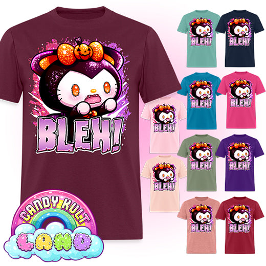 Bleh Boo Kitty Origins - Candy Kult Land COLOUR Men's / Unisex Classic T-Shirt - Candy Kult - Candy Cult - Candy Kult Land - Wishbone - Boo Kitty - Panku - Frosti - Toxic Kitten - Hex-Heart - Cult Candy - Cake High Heels - [product_vendor}