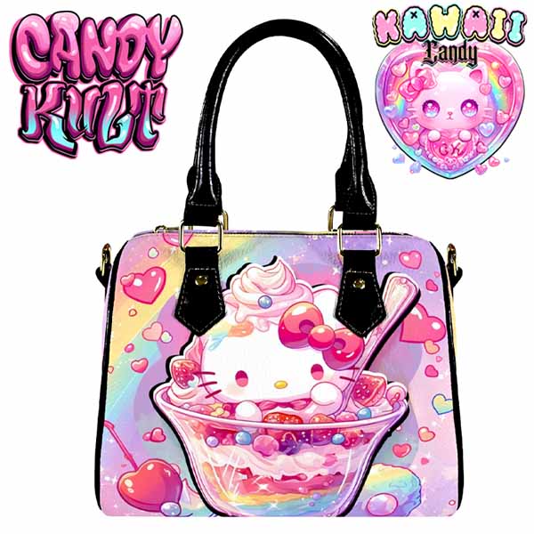 Sundae Kitty Kawaii Candy Boston Crossbody Handbag - Candy Kult - Candy Cult - Cult Candy - Cake High Heels - [product_vendor}