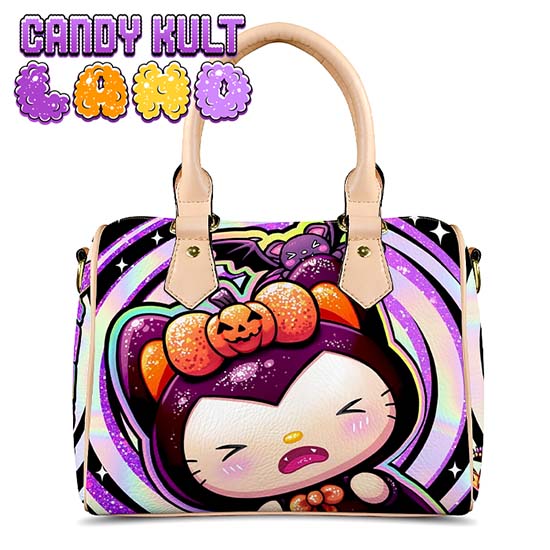Boo Kitty Origins Bitten Candy Kult Land Beige Boston Crossbody Handbag - Candy Kult - Candy Cult - Candy Kult Land - Wishbone - Boo Kitty - Panku - Frosti - Toxic Kitten - Hex-Heart - Cult Candy - Cake High Heels - [product_vendor}