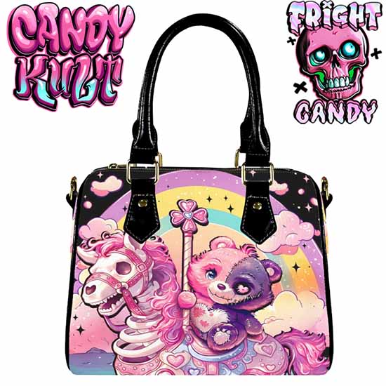 Spooky Bear Carousel Fright Candy Boston Crossbody Handbag - Candy Kult - Candy Cult - Cult Candy - Cake High Heels - [product_vendor}