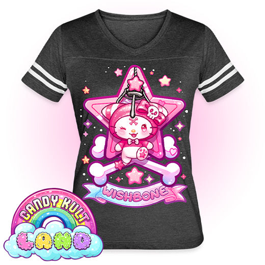 Wishbone Claw Machine Logo - Candy Kult Land Women’s Vintage Sport T-Shirt - Candy Kult - Candy Cult - Candy Kult Land - Wishbone - Boo Kitty - Panku - Frosti - Toxic Kitten - Hex-Heart - Cult Candy - Cake High Heels - [product_vendor}