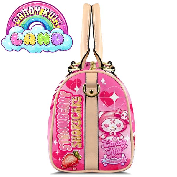 Wishbone Strawberry Shortcake Candy Kult Land Beige Boston Crossbody Handbag