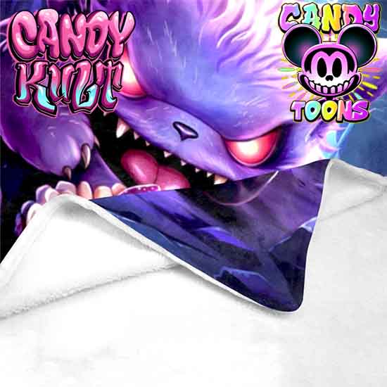 Ghost Type Cafe Cupcake Candy Toons Micro Fleece Blanket - Candy Kult - Candy Cult - Candy Kult Land - Wishbone - Boo Kitty - Panku - Frosti - Toxic Kitten - Hex-Heart - Cult Candy - Cake High Heels - [product_vendor}