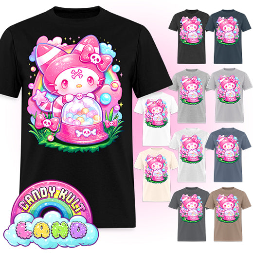Wishbone Gumball Machine  - Candy Kult Land Men's / Unisex Classic T-Shirt - Candy Kult - Candy Cult - Candy Kult Land - Wishbone - Boo Kitty - Panku - Frosti - Toxic Kitten - Hex-Heart - Cult Candy - Cake High Heels - [product_vendor}