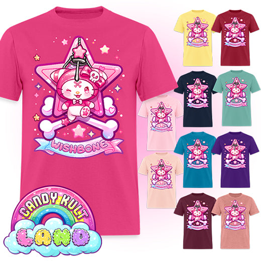 Wishbone Claw Machine Logo - Candy Kult Land COLOUR Men's / Unisex Classic T-Shirt - Candy Kult - Candy Cult - Candy Kult Land - Wishbone - Boo Kitty - Panku - Frosti - Toxic Kitten - Hex-Heart - Cult Candy - Cake High Heels - [product_vendor}