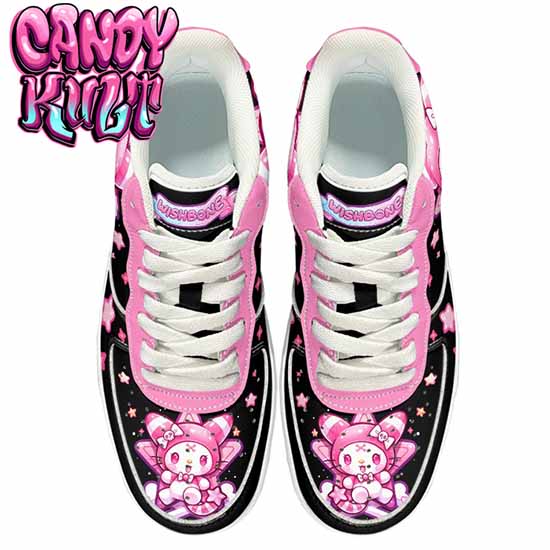 Wishbone Black Candy Kult Kicks Men's Sneakers - Candy Kult - Candy Cult - Cult Candy - Cake High Heels - [product_vendor}