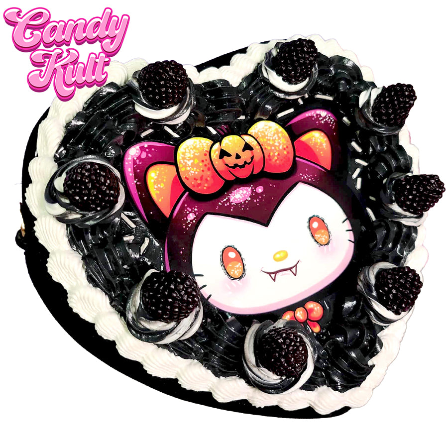 Boo Kitty Black Raspberry Cake Candy Kult Convertible Crossbody Bag / Hand Bag