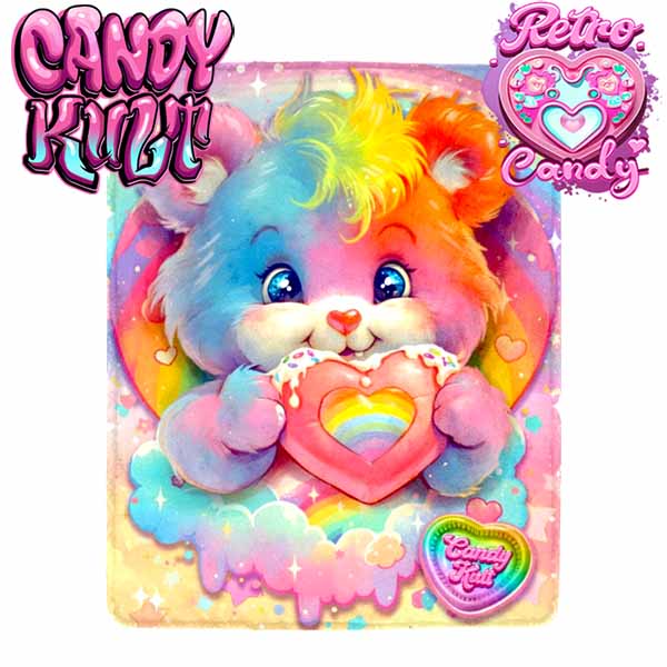 For The Love Of Rainbows Retro Candy Micro Fleece Blanket - Candy Kult - Candy Cult - Cult Candy - Cake High Heels - [product_vendor}
