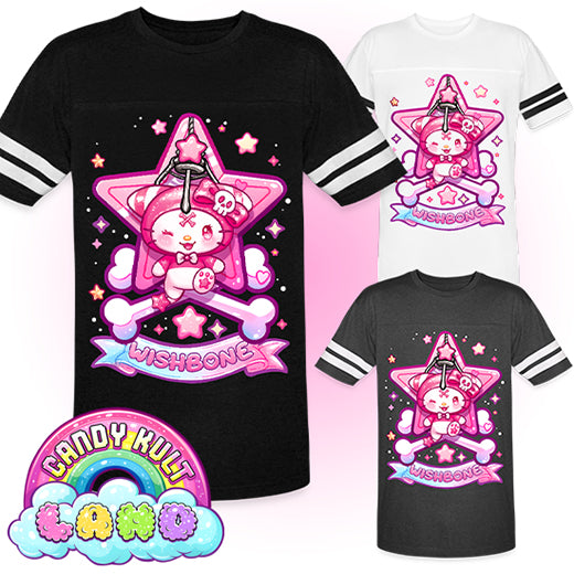 Wishbone Claw Machine Logo - Candy Kult Land Men's / Unisex Vintage Sport T-Shirt - Candy Kult - Candy Cult - Candy Kult Land - Wishbone - Boo Kitty - Panku - Frosti - Toxic Kitten - Hex-Heart - Cult Candy - Cake High Heels - [product_vendor}