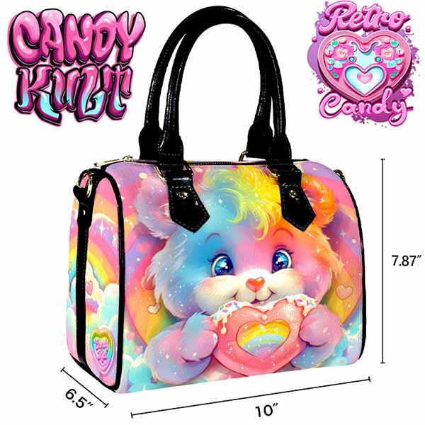 For The Love Of Rainbows Retro Candy Boston Crossbody Handbag - Candy Kult - Candy Cult - Cult Candy - Cake High Heels - [product_vendor}