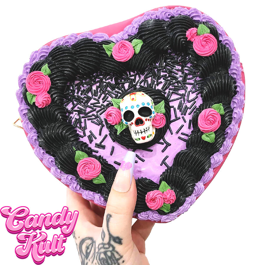 Day Of the Dead Cake Candy Kult Convertible Crossbody Bag / Hand Bag