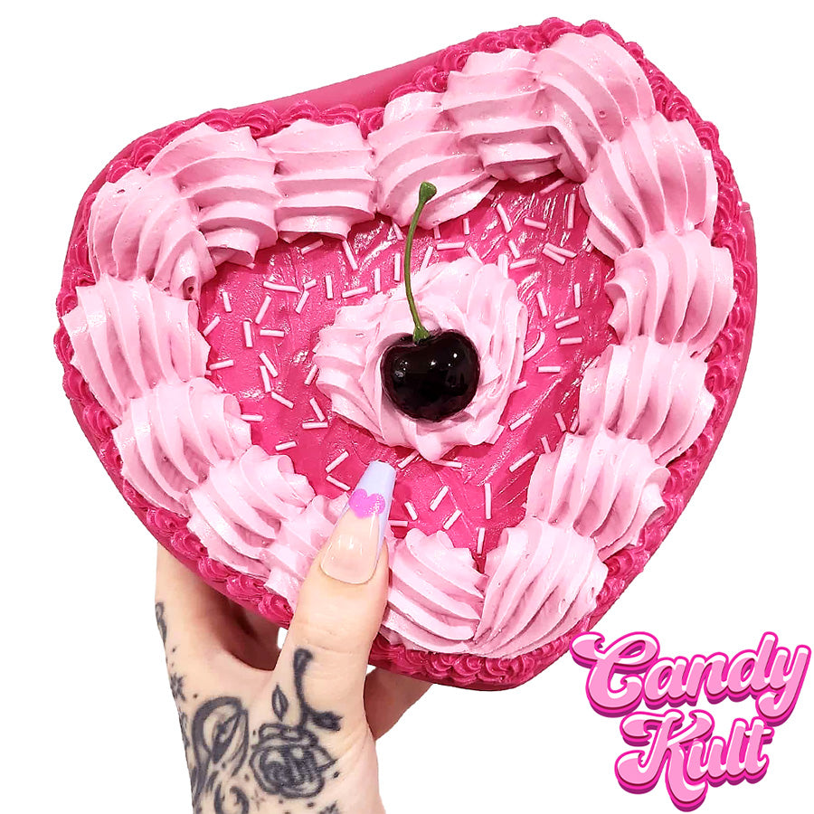 Pink Classic Cherry Cake Candy Kult Convertible Crossbody Bag / Hand Bag