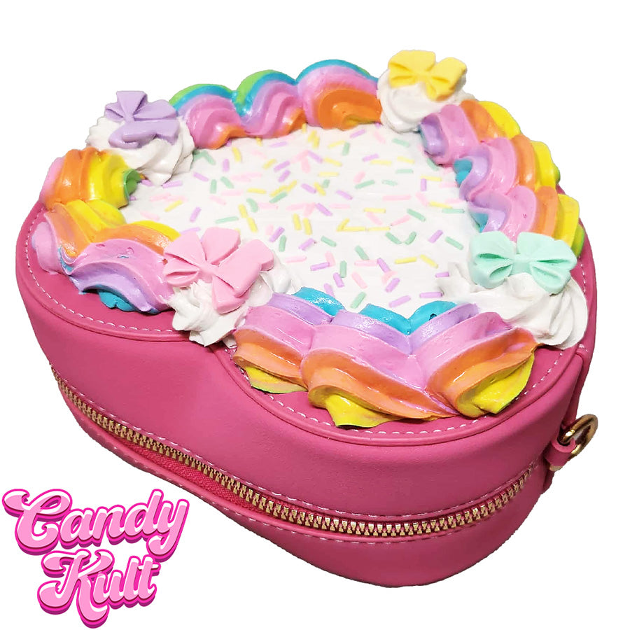 Rainbow Confetti Cake Candy Kult Convertible Crossbody Bag / Hand Bag