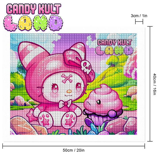 My Friend Frosti Candy Kult Land DIY Diamond Art Kit - Candy Kult - Candy Cult - Candy Kult Land - Wishbone - Boo Kitty - Panku - Frosti - Toxic Kitten - Hex-Heart - Cult Candy - Cake High Heels - [product_vendor}