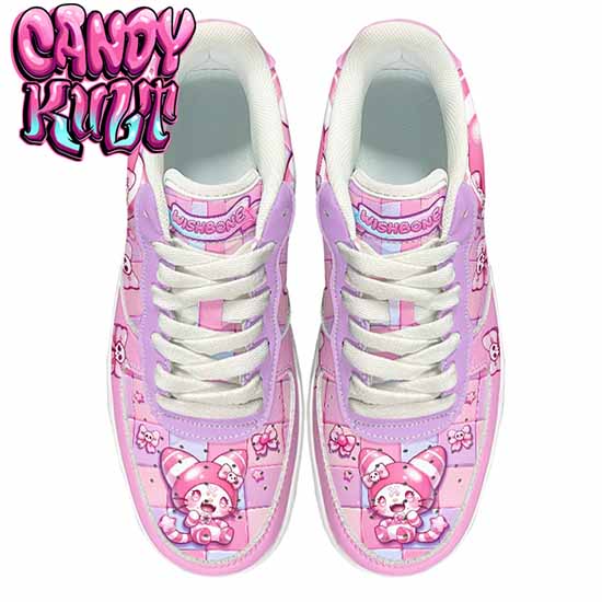 Wishbone Bows Pink Candy Kult Kicks Women's Sneakers - Candy Kult - Candy Cult - Cult Candy - Cake High Heels - [product_vendor}