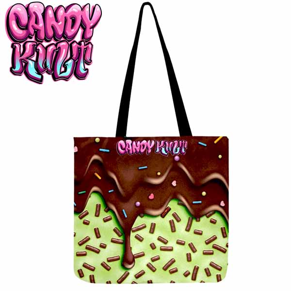 Sprinkles Please Choc Mint Candy Kult Reusable Canvas Shopping Tote - Candy Kult - Candy Cult - Cult Candy - Cake High Heels - [product_vendor}