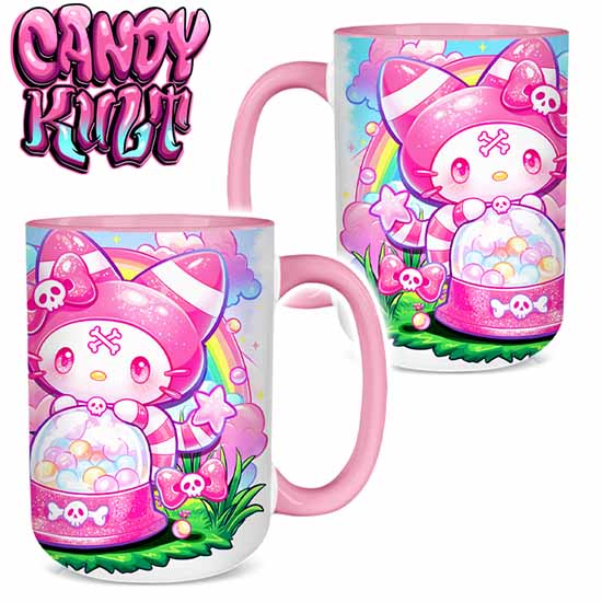 Wishbone Gumball Machine Kawaii Candy Large Mug - Candy Kult - Candy Cult - Cult Candy - Cake High Heels - [product_vendor}