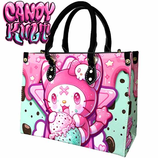 Wishbone Mint Ice Cream Kawaii Candy PU Leather Crossbody Handbag - Candy Kult - Candy Cult - Cult Candy - Cake High Heels - [product_vendor}