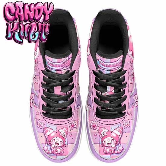 Wishbone Bows Purple Candy Kult Kicks Men's Sneakers Black - Candy Kult - Candy Cult - Cult Candy - Cake High Heels - [product_vendor}