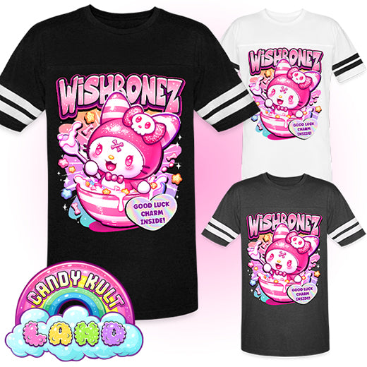 Wishbonez Cereal  - Candy Kult Land Men's / Unisex Vintage Sport T-Shirt - Candy Kult - Candy Cult - Candy Kult Land - Wishbone - Boo Kitty - Panku - Frosti - Toxic Kitten - Hex-Heart - Cult Candy - Cake High Heels - [product_vendor}