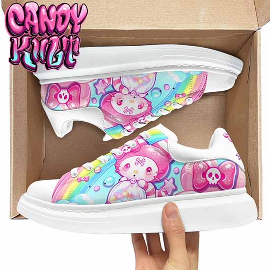 Wishbone Gumball Machine Candy Kult Women's Pulse Sneakers White - Candy Kult - Candy Cult - Cult Candy - Cake High Heels - [product_vendor}