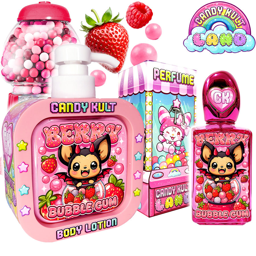 Berry Bubble Gum Candy Kult Land Perfume & Body Lotion Pack