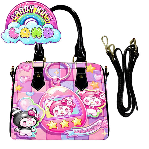 Wishbone Tamagotchi Sticker Wall Candy Kult Land Boston Crossbody Handbag