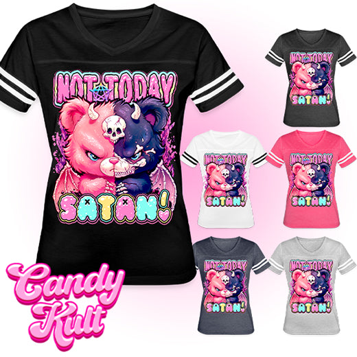 Not Today Satan - Fright Candy Women’s Vintage Sport T-Shirt - Candy Kult - Candy Cult - Candy Kult Land - Wishbone - Boo Kitty - Panku - Frosti - Toxic Kitten - Hex-Heart - Cult Candy - Cake High Heels - [product_vendor}