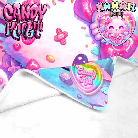 Pastel Purrfection Kawaii Candy Micro Fleece Blanket - Candy Kult - Candy Cult - Cult Candy - Cake High Heels - [product_vendor}