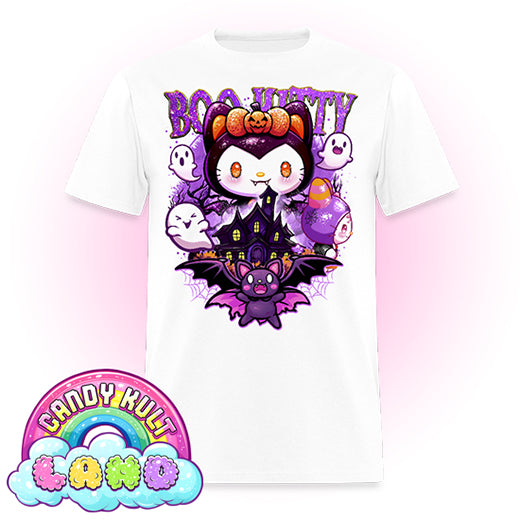 Boo Kitty Origins - Candy Kult Land Men's / Unisex Classic T-Shirt - Candy Kult - Candy Cult - Candy Kult Land - Wishbone - Boo Kitty - Panku - Frosti - Toxic Kitten - Hex-Heart - Cult Candy - Cake High Heels - [product_vendor}