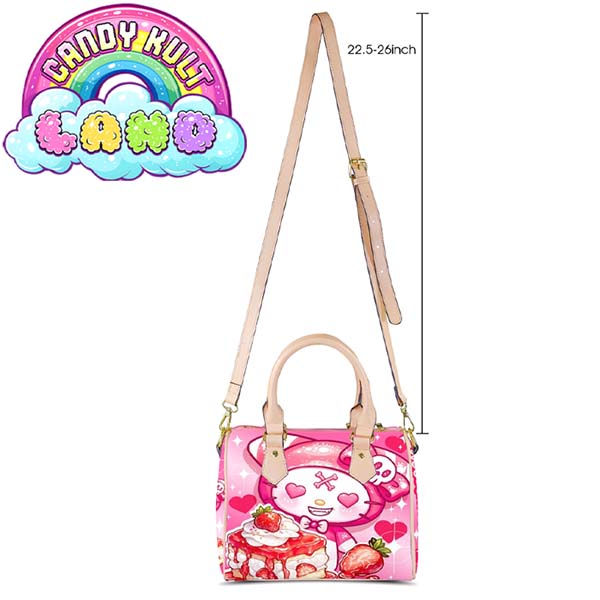 Wishbone Strawberry Shortcake Candy Kult Land Beige Boston Crossbody Handbag